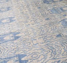 Champagne Bottle Design  Wool Rug